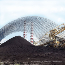 Resistência ao vento e treliça de telhado de aço pré -fabricado anti -sísmico para galpão de carvão